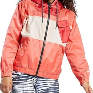 Core 10 by Reebok Women's Oversized Color Block Hooded Jacket Size S